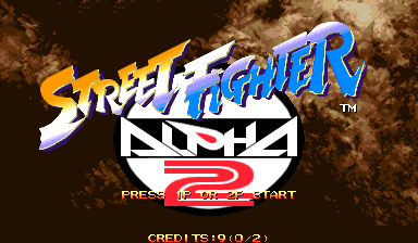 Street Fighter Alpha 2 (Euro 960229) Title Screen